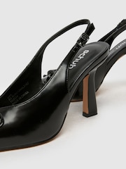 Черный - Туфли-лодочки с ремешком через пятку и бантом Schuh ec Suki - Image 4 of 4