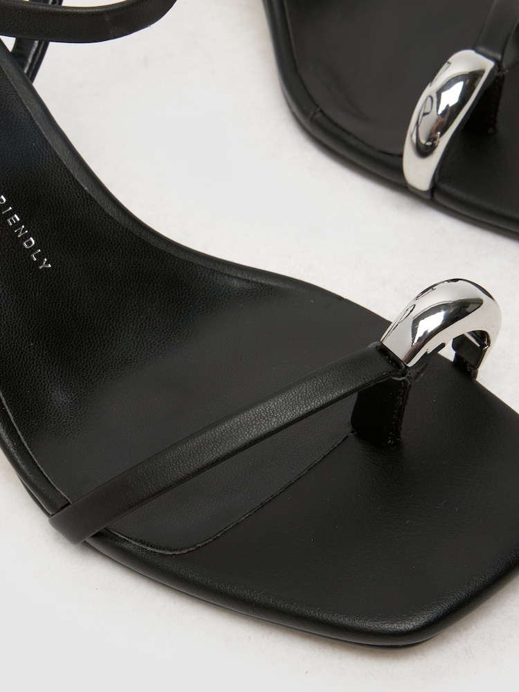 Schuh Susie Toe Loop Heeled Sandals - Image 3 of 4