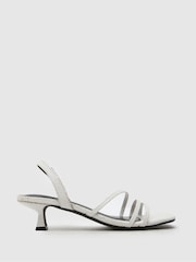 Schuh Green Steele Strappy Kitten Sandals - Image 1 of 4