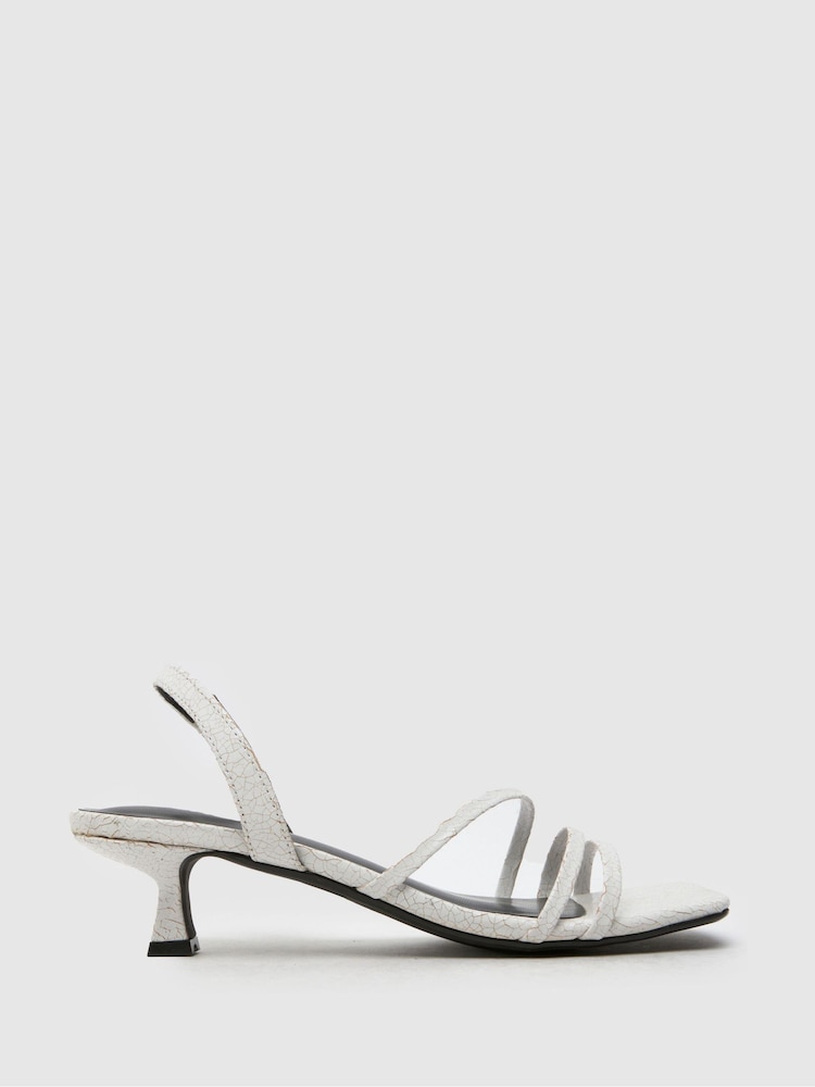 Schuh Green Steele Strappy Kitten Sandals - Image 1 of 4