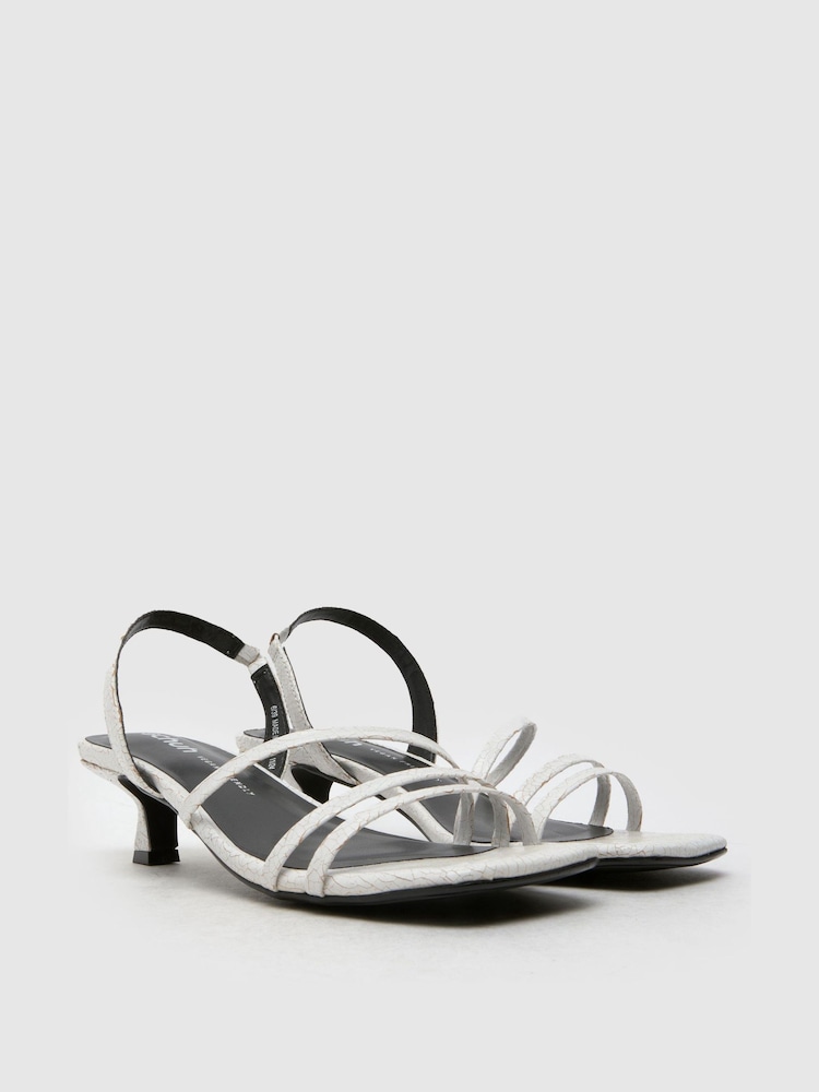 Schuh Green Steele Strappy Kitten Sandals - Image 2 of 4