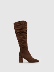 Schuh Daria Knee Brown High Boots - Image 1 of 4