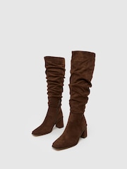 Schuh Daria Knee Brown High Boots - Image 3 of 4