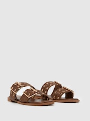 Marrón - Schuh Tenika Hardwear Mule Black Sandals - Imagen 2 de 4