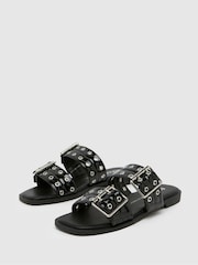 Negro - Schuh Tenika Hardwear Mule Black Sandals - Imagen 3 de 4