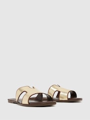 Schuh Tandra Leather Mule Sandals - Image 2 of 4