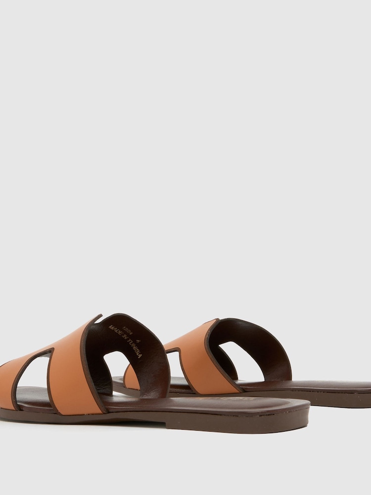 Schuh Tandra Leather Mule Sandals - Image 3 of 4