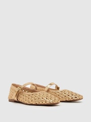 Schuh Lexie Woven Black Ballerinas - Image 2 of 4