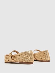 Schuh Lexie Woven Black Ballerinas - Image 4 of 4
