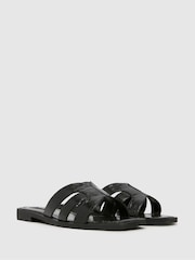 Schuh Trisha Flat Mule Black Sandals - Image 2 of 4