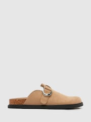 Schuh Tora Closed Toe Mule Brown Sandals - Image 1 of 4