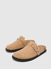 Schuh Tora Closed Toe Mule Brown Sandals - Image 3 of 4