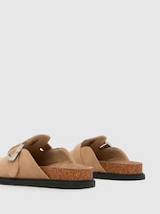Schuh Tora Closed Toe Mule Brown Sandals - Image 4 of 4