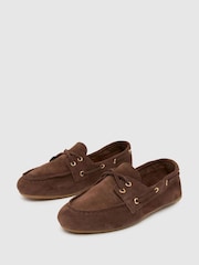 Schuh Suede Moccasin Boat Shoes - Image 3 of 3