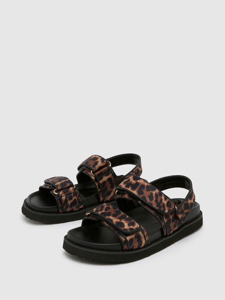 Schuh Tiesha Footbed Black Sandals - Image 3 of 4