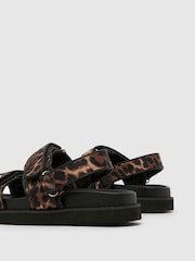 Schuh Tiesha Footbed Black Sandals - Image 4 of 4