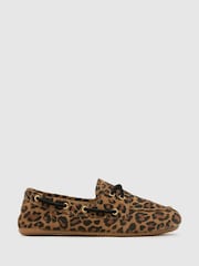 Schuh Suede Moccasin Boat Shoes - Image 1 of 4