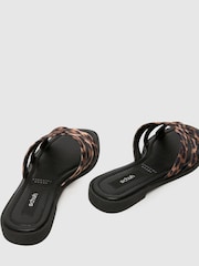 Schuh Trisha Flat Mule Black Sandals - Image 4 of 4
