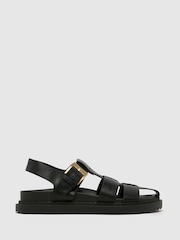 Schuh EC Taria Fisherman Black Sandals - Image 1 of 4