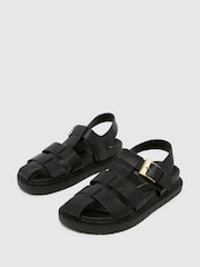 Schuh EC Taria Fisherman Black Sandals - Image 2 of 4