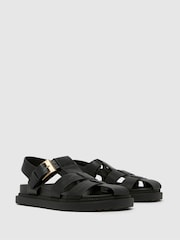 Schuh EC Taria Fisherman Black Sandals - Image 3 of 4