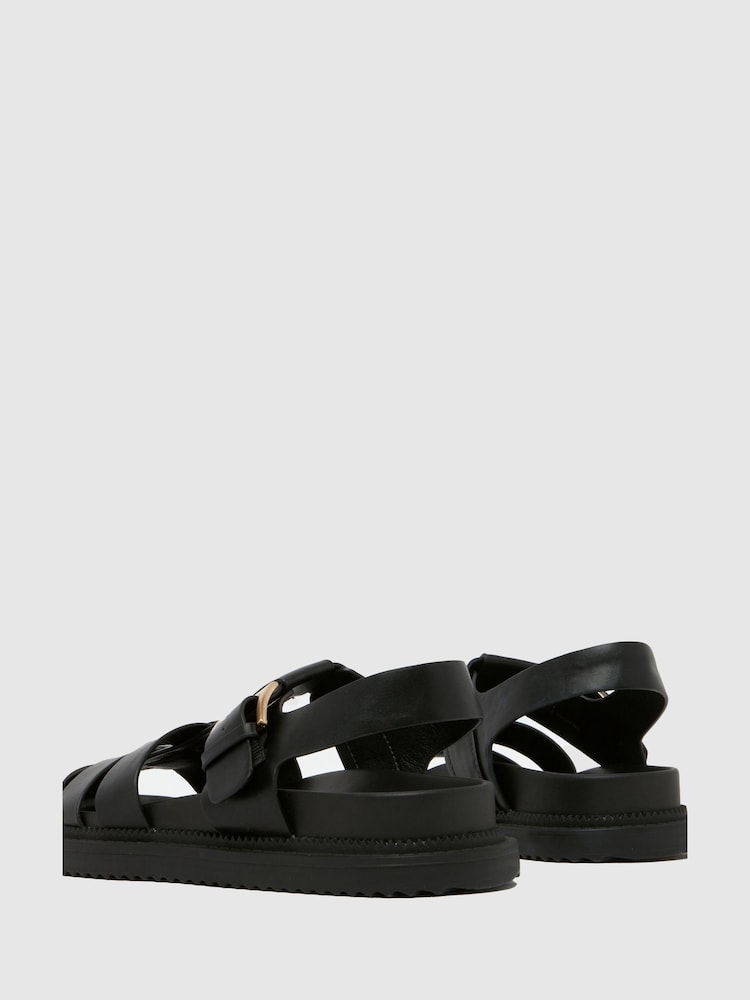 Schuh EC Taria Fisherman Black Sandals - Image 4 of 4