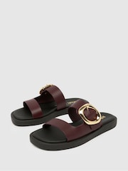 Schuh Teela Leather Buckle Sandals - Image 1 of 4