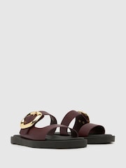 Schuh Teela Leather Buckle Sandals - Image 3 of 4