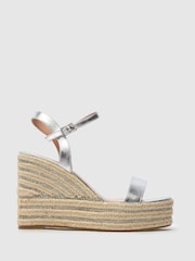 Schuh Silver Valerie Embellished Espedrilles - Image 1 of 4