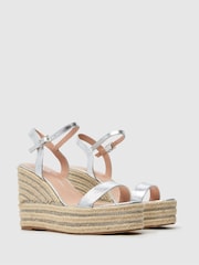 Schuh Silver Valerie Embellished Espedrilles - Image 2 of 4