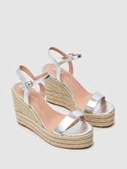 Schuh Silver Valerie Embellished Espedrilles - Image 3 of 4