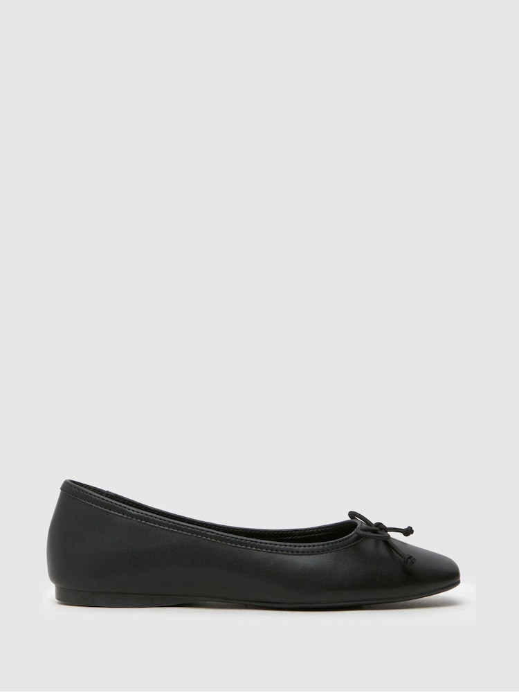 Schuh Lotta Square Toe Ballerinas - Image 1 of 4 Schuh Lotta Square Toe Ballerinas - Image 1 of 4
