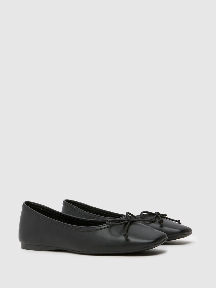 Schuh Lotta Square Toe Ballerinas - Image 2 of 4 Schuh Lotta Square Toe Ballerinas - Image 2 of 4