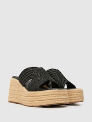 Schuh Valeta Raffia Wedge Sandals - Image 2 of 4