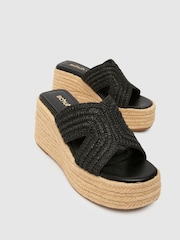 Schuh Valeta Raffia Wedge Sandals - Image 3 of 4