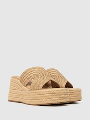 Schuh Valeta Raffia Wedge Sandals - Image 2 of 4