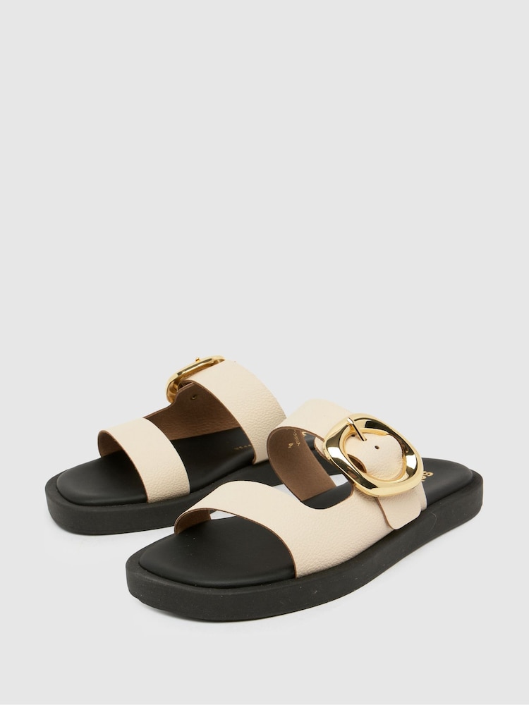 Schuh Teela Leather Buckle Sandals - Image 1 of 4