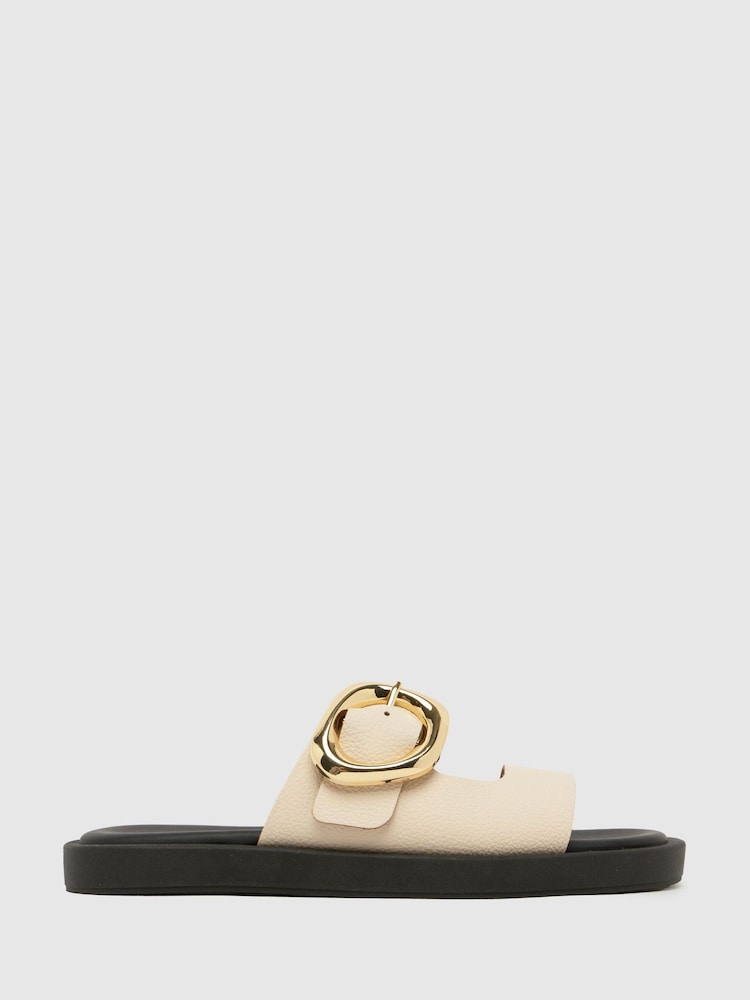 Schuh Teela Leather Buckle Sandals - Image 2 of 4