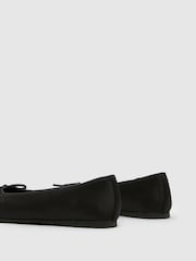 Schuh WF Leilani Ruched Black Ballerinas - Image 4 of 4