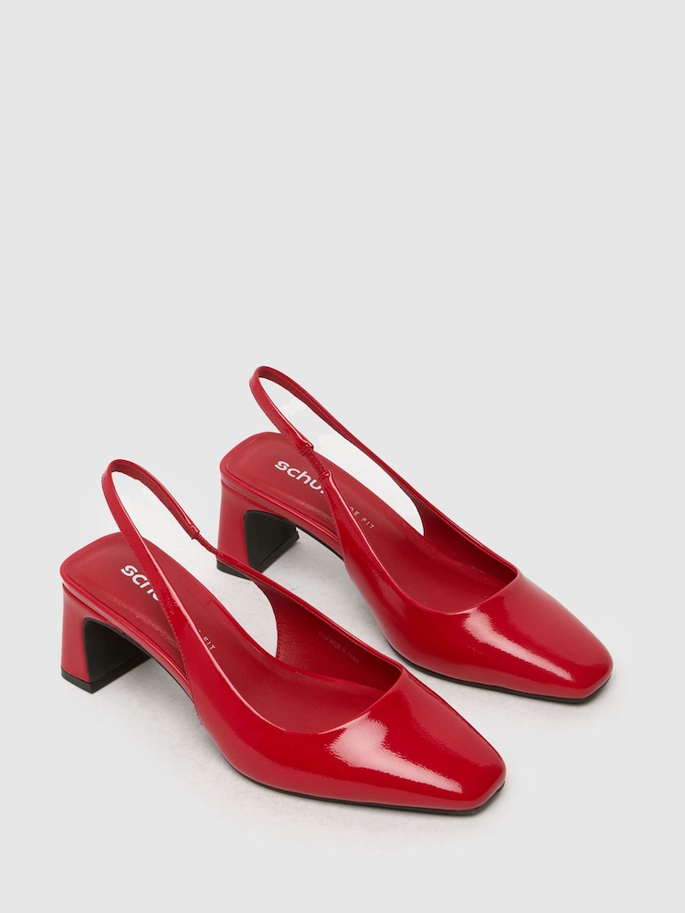 Schuh Wide Fit Shae Slightback Court Shoes - Image 2 of 4