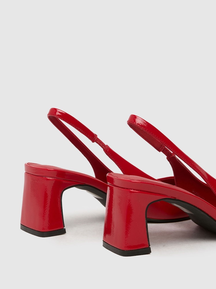 Schuh Wide Fit Shae Slightback Court Shoes - Image 4 of 4