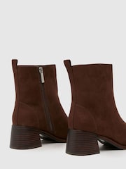 Schuh WF Bowie Block Brown Boots - Image 4 of 4