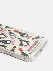 Skinnydip x Wallace & Gromit Black Feathers Repeat Shock iPhone 16 Pro Max Case - Image 3 of 4