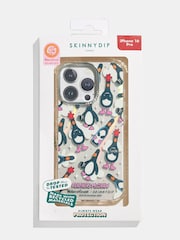 Skinnydip x Wallace & Gromit Black Feathers Repeat Shock iPhone 16 Pro Max Case - Image 4 of 4