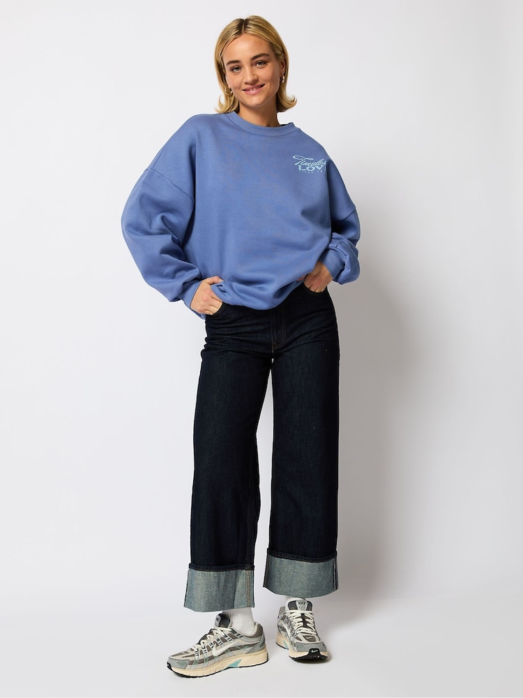 Skinnydip Blue Disney Lady in The Tramp Timeless Love Vintage Sweatshirt - Image 1 of 4