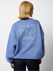 Skinnydip Blue Disney Lady in The Tramp Timeless Love Vintage Sweatshirt - Image 3 of 4