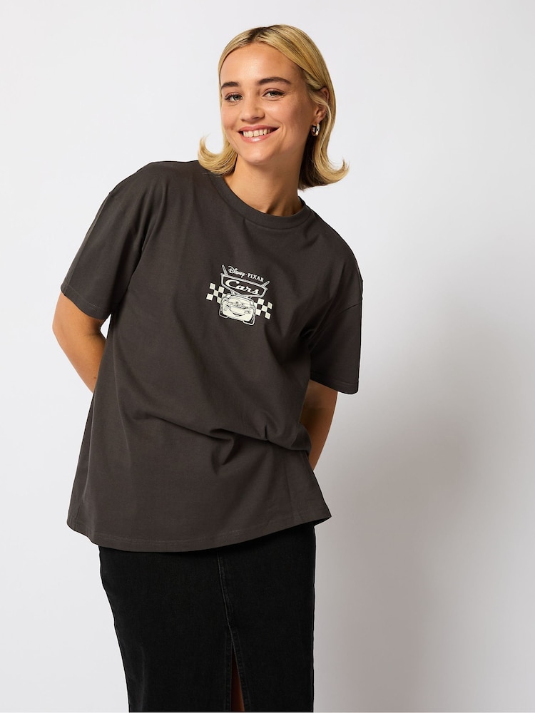 Skinnydip Grey Disney Cars T-Shirt - Image 1 of 4 Skinnydip Grey Disney Cars T-Shirt - Image 1 of 4