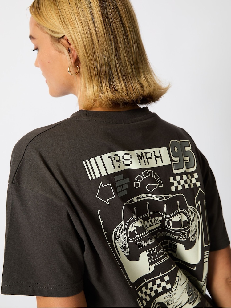 Skinnydip Grey Disney Cars T-Shirt - Image 4 of 4