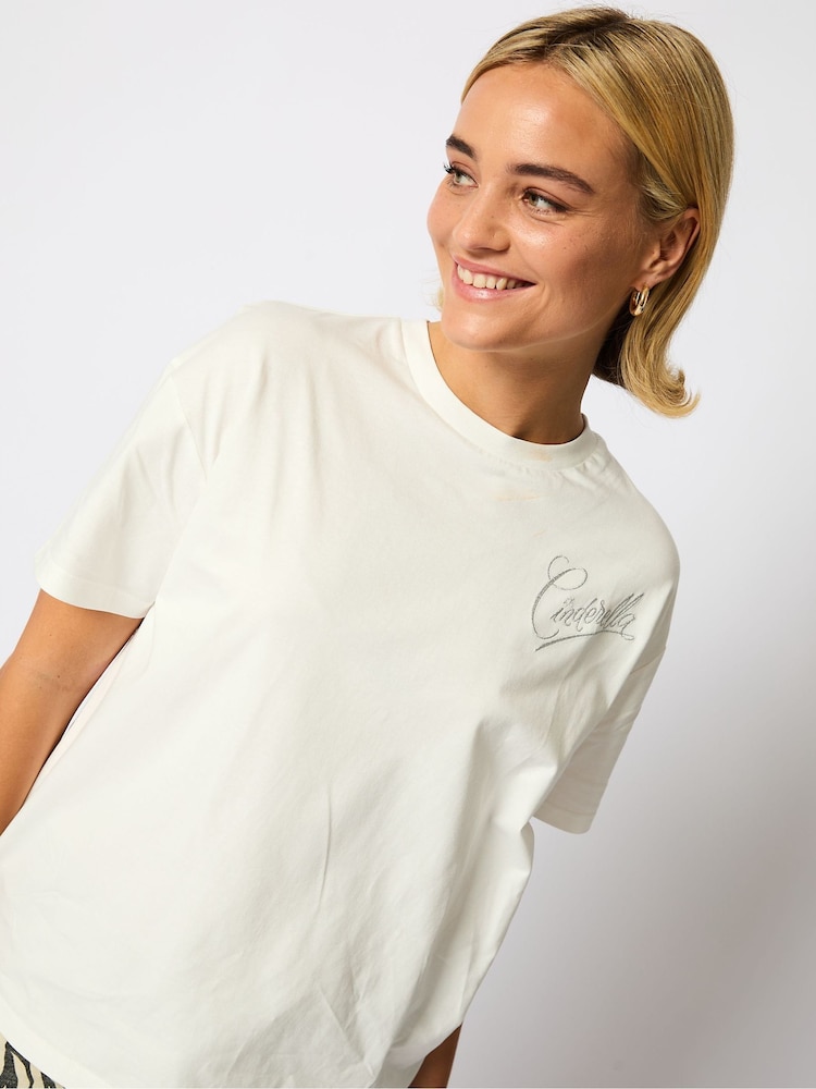 Skinnydip White Cinderella Disney Vintage T-Shirt - Image 2 of 4