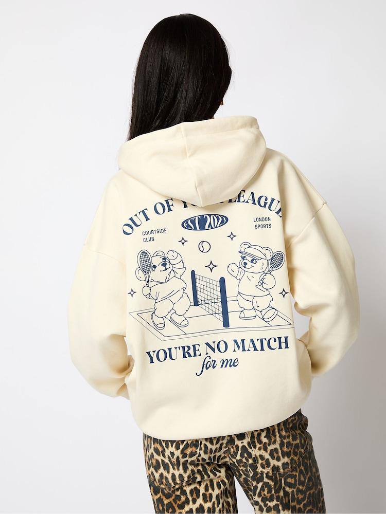 Skinnydip White Out Of Your League Pickleball Hoodie - Image 2 of 4